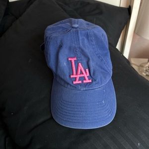 Pink LA Dodgers hat